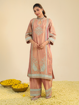 Pink Lamhe Tissue Kurta Set