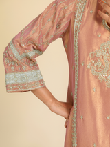 Pink Lamhe Tissue Kurta Set