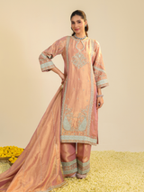 Pink Lamhe Tissue Kurta Set
