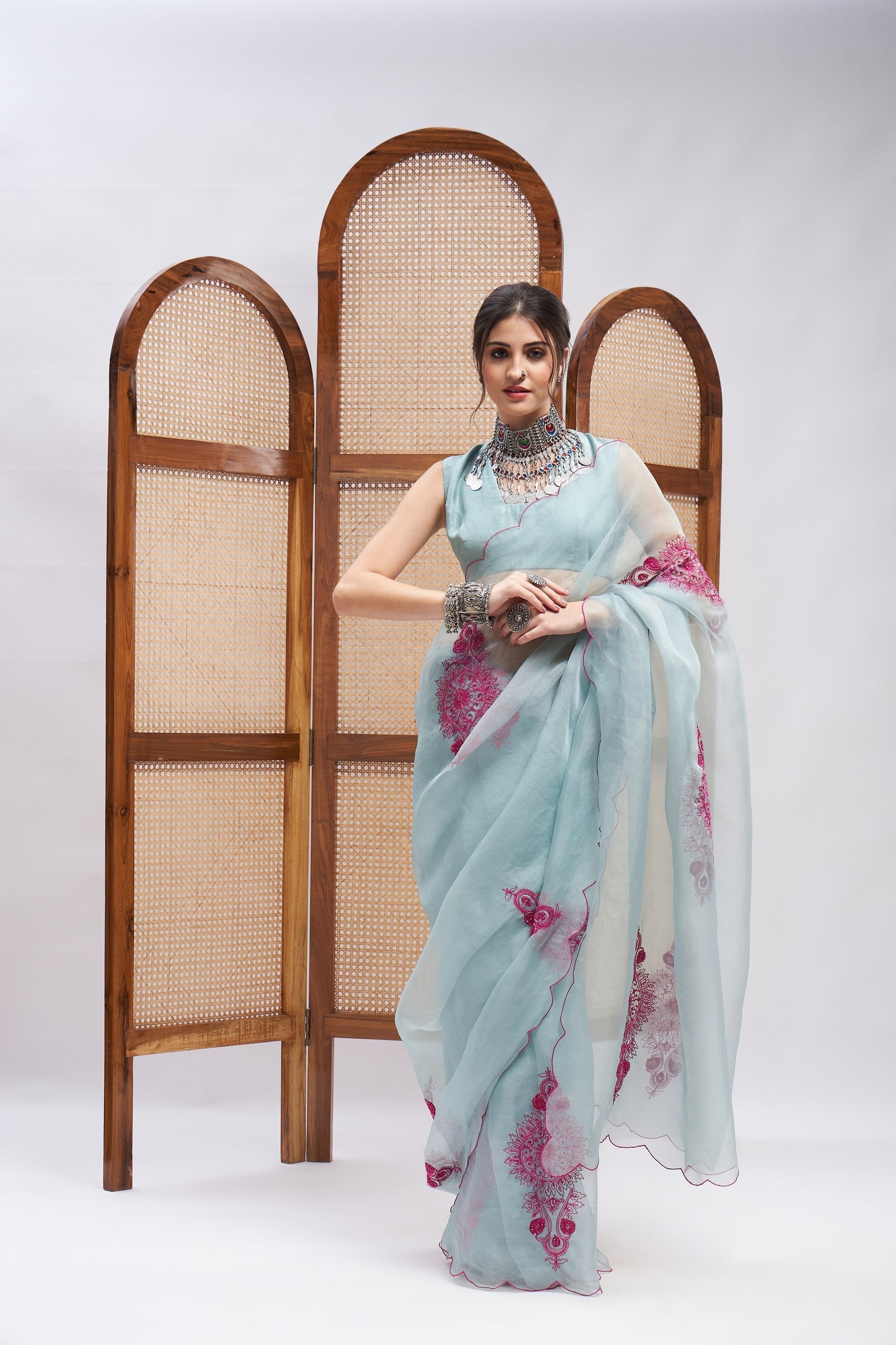 Pardarshi Saree Set