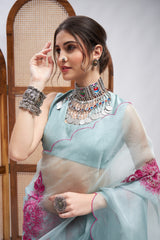 Pardarshi Saree Set