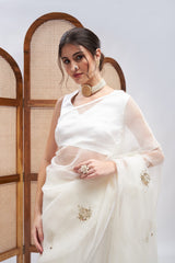Shwet Saree Set