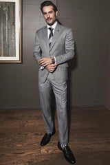 Steel Grey Glen Check Elegance Ensemble