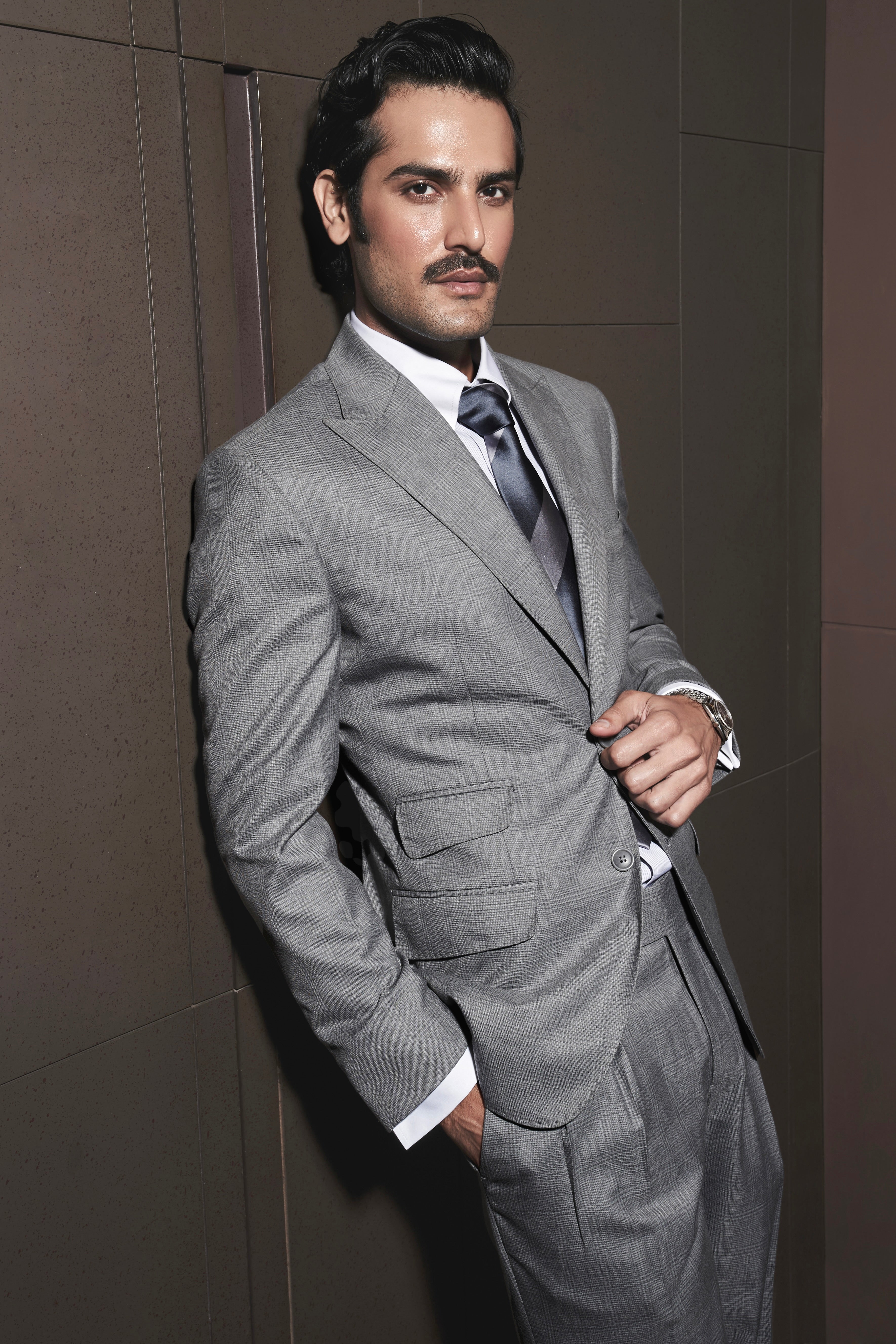 Steel Grey Glen Check Elegance Ensemble