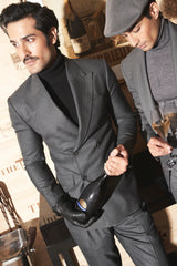 Charcoal Grey Pinstripe Elegance Suit