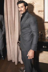 Charcoal Grey Pinstripe Elegance Suit