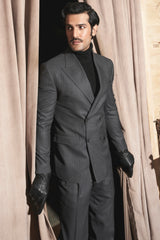 Charcoal Grey Pinstripe Elegance Suit