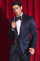 Navy Midnight Mirage Cocktail Tuxedo Set