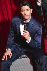 Navy Midnight Mirage Cocktail Tuxedo Set