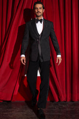 Noir Eclipse Geometric Affair Tuxedo Set