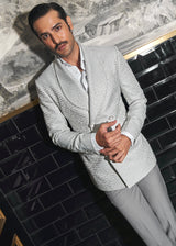 Silver Sterling Shawl Lapel Tuxedo Set