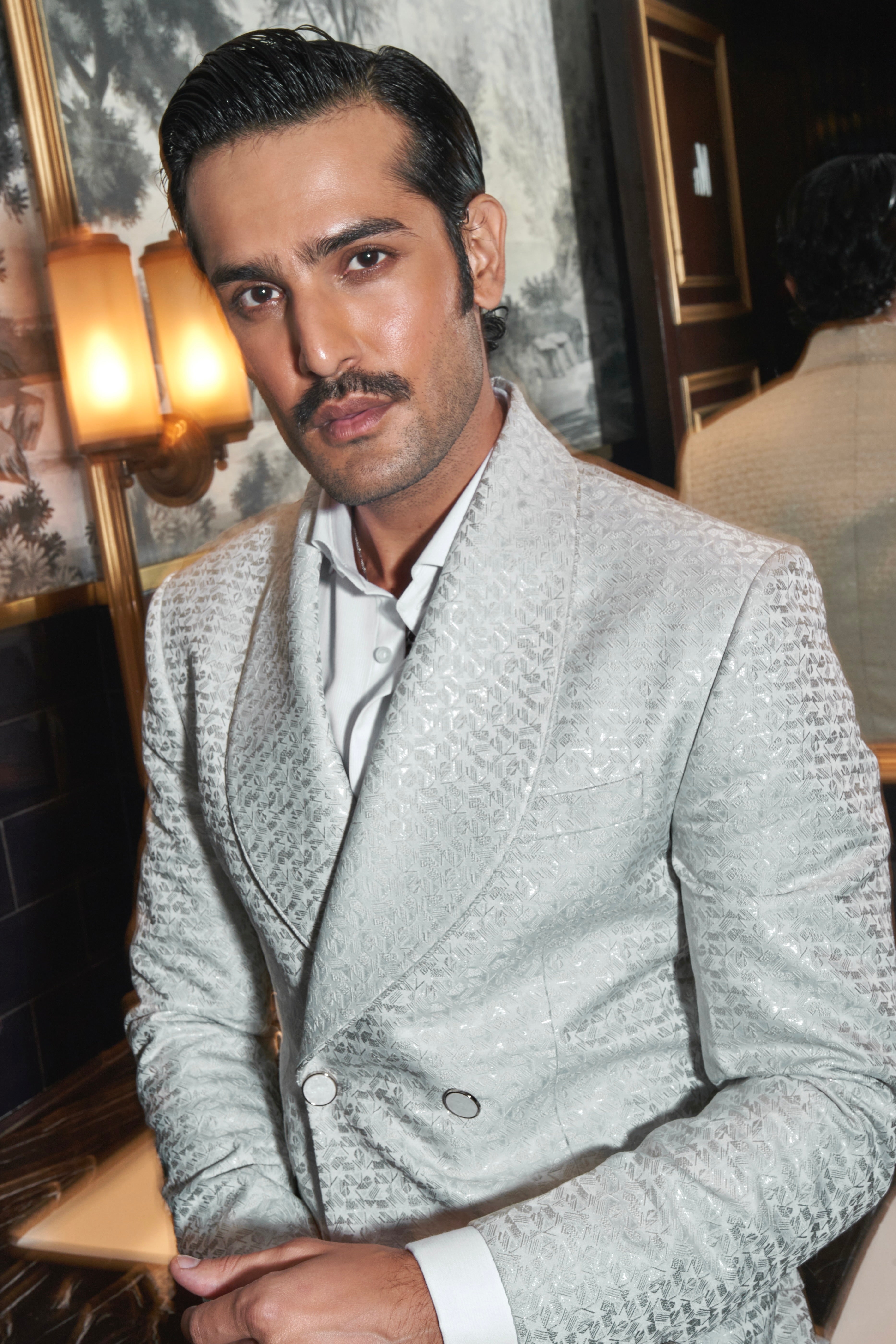 Silver Sterling Shawl Lapel Tuxedo Set
