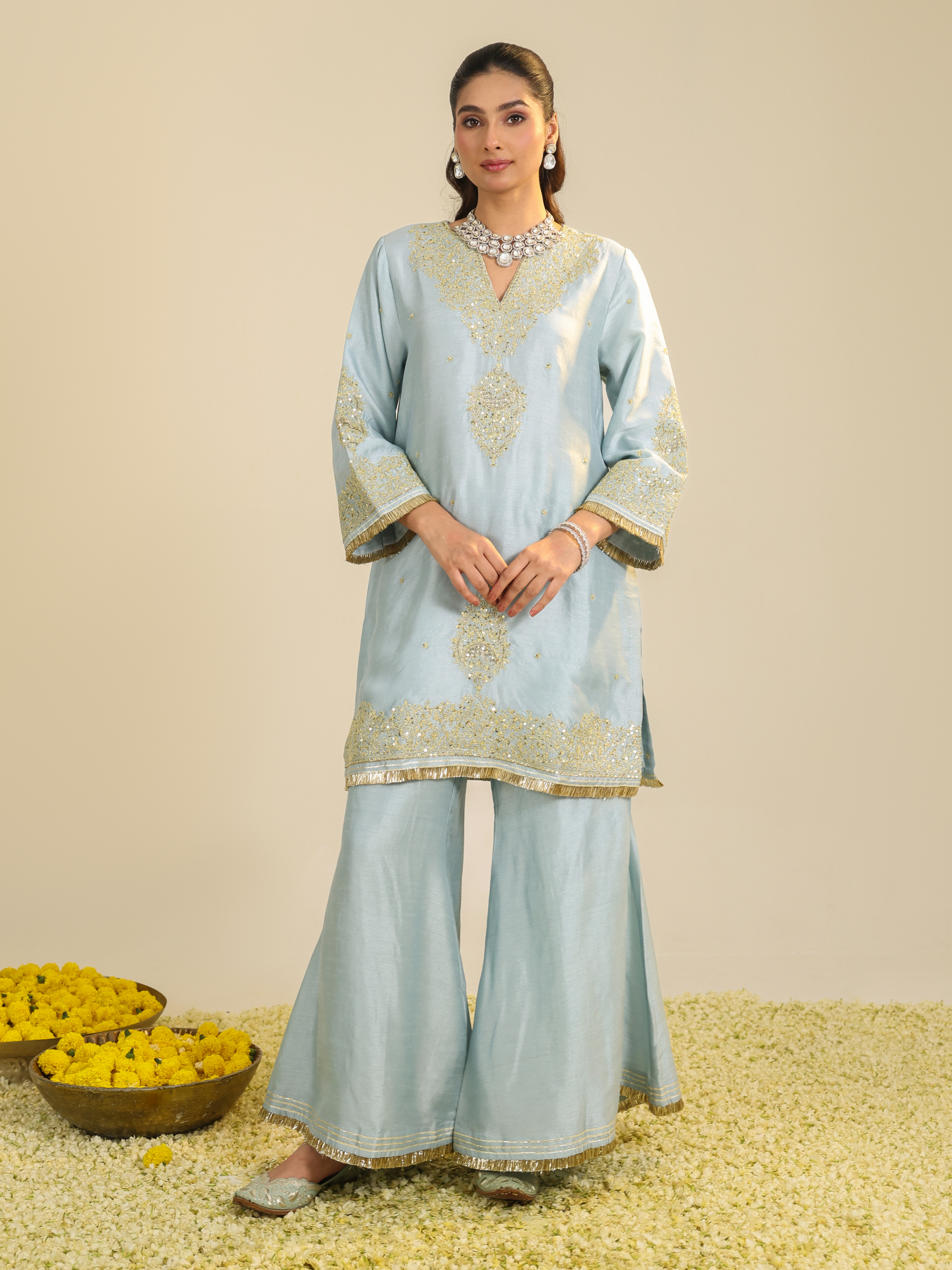 Powder Blue Gulmarg Kurta Set
