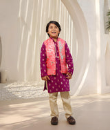 Brocade Jacket with Kurta and Pant