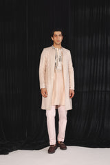 BLUSH PINK KURTA WITH MIRRORWORK