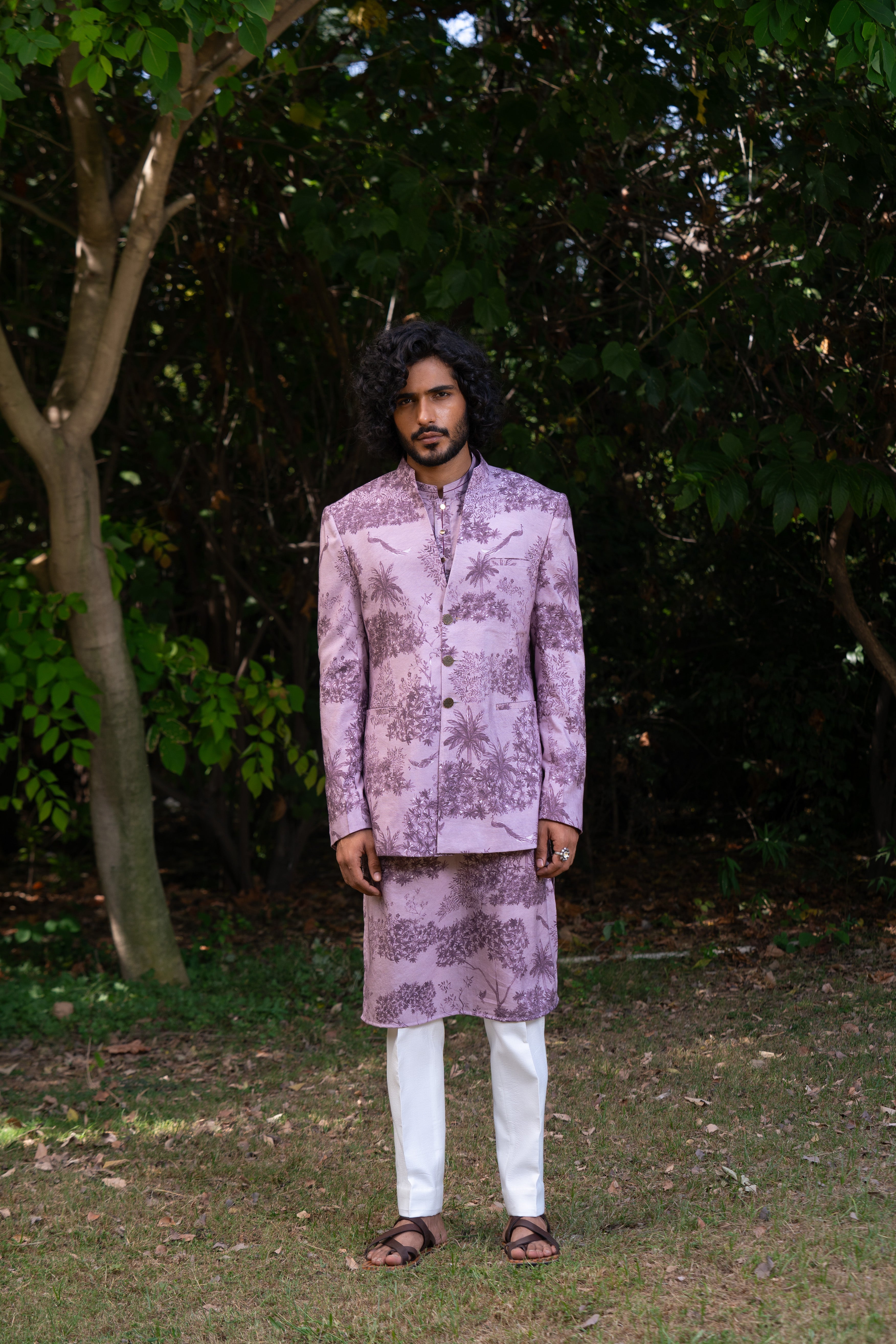 Jammun Vann Bandhgala Set