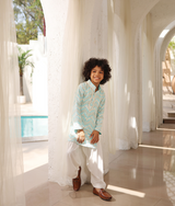 Mirror Embroidered Kurta with Salwar