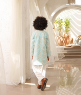 Mirror Embroidered Kurta with Salwar