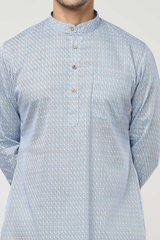 Blue Geometric Printed Co-ord Set