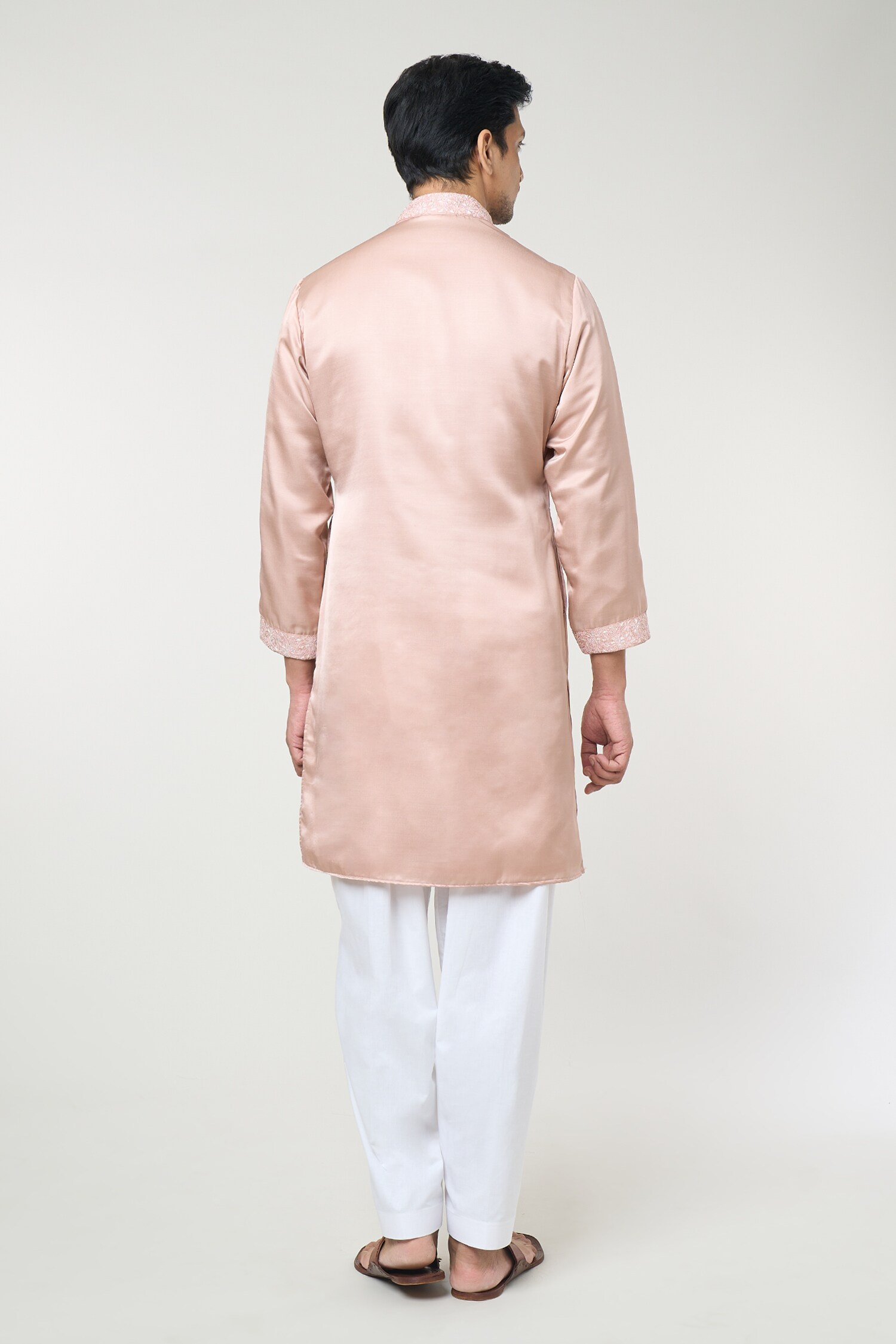 Dusty Rose Embroidred Kurta Set