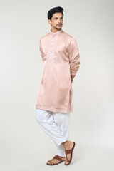 Dusty Rose Embroidred Kurta Set