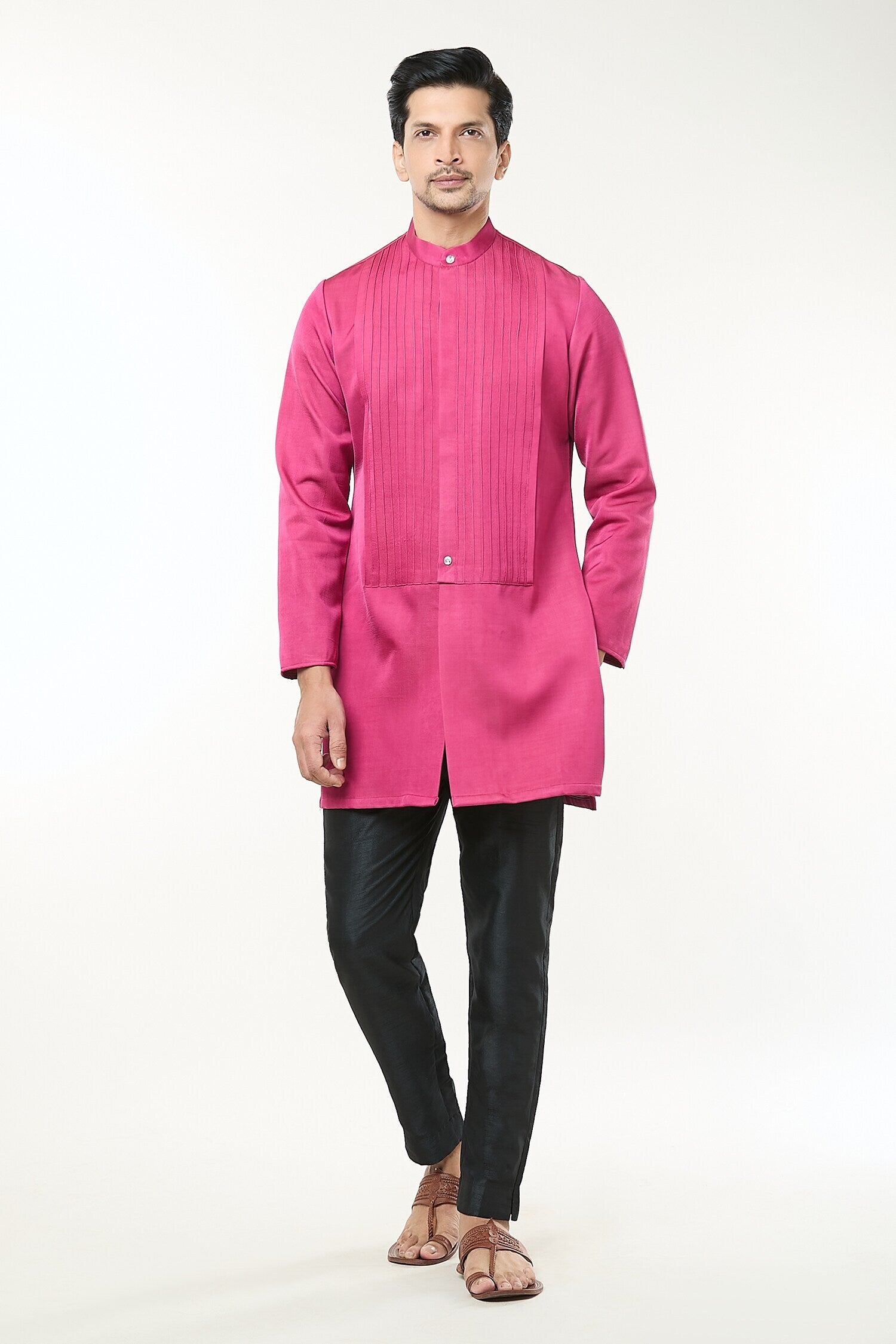 Fuscia Pink Pintuck Co-ord Set