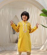 Mustard yellow kurta set