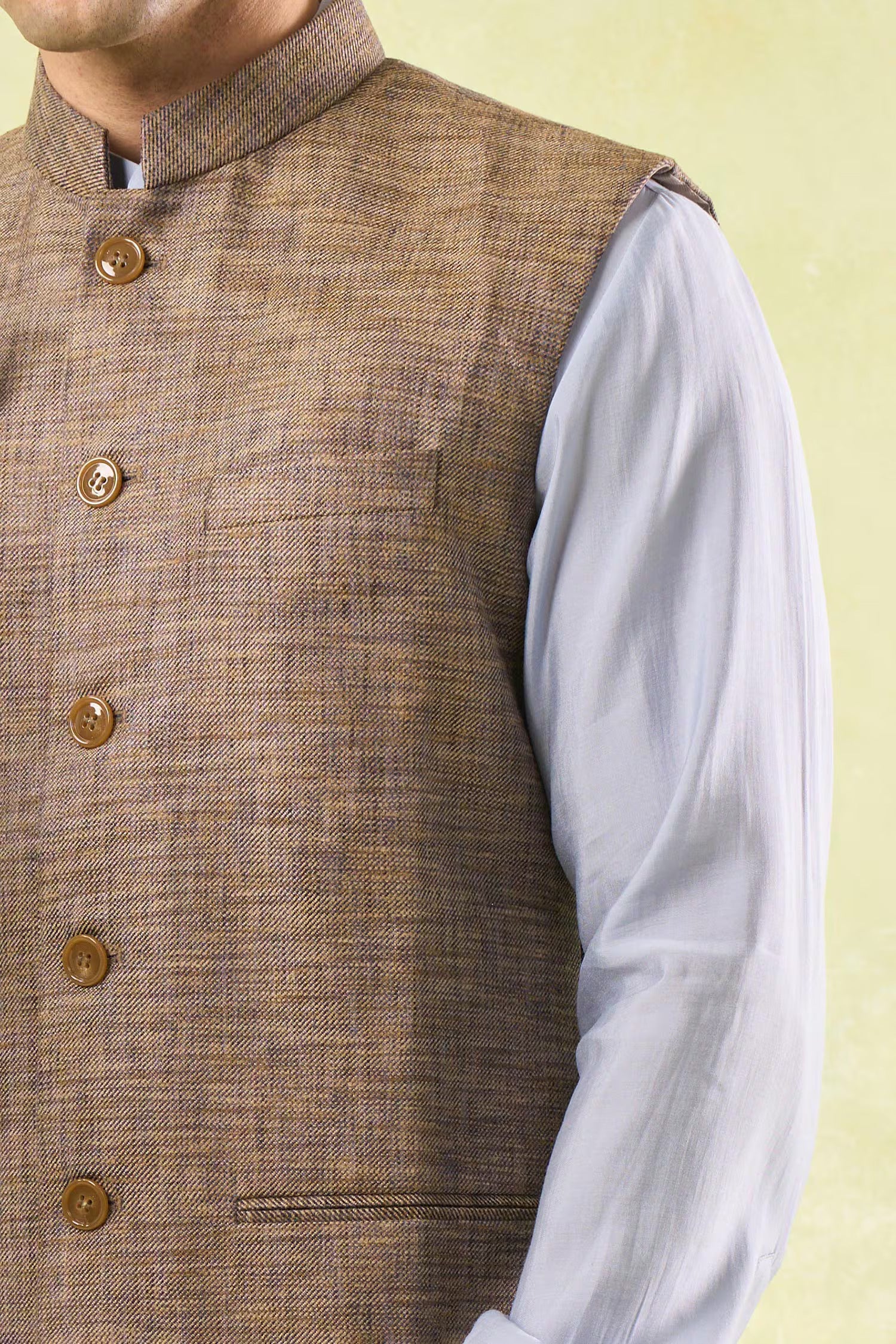 Brown Textured Jacket