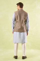 Brown Textured Jacket