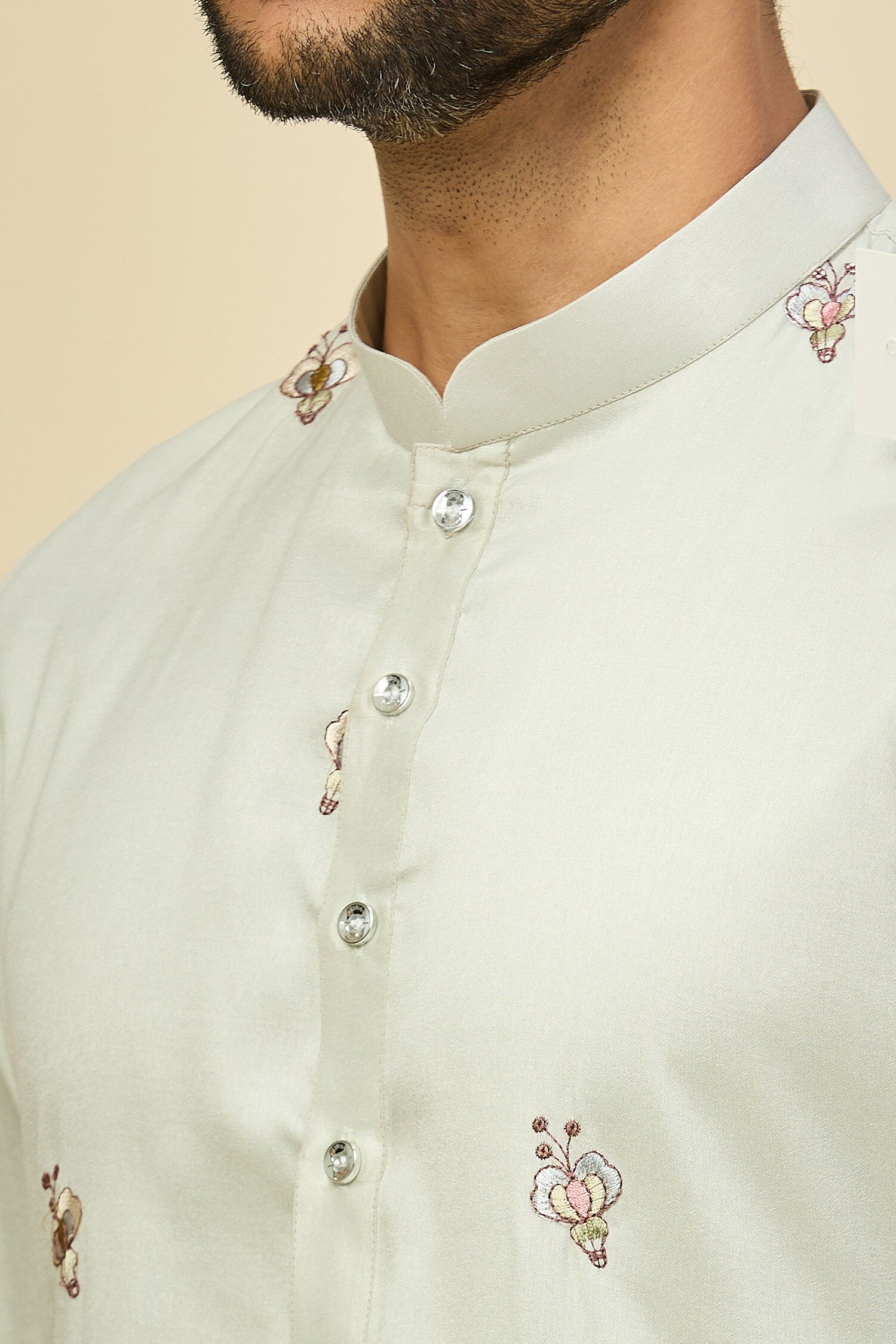 Sky Blue Embroidered Kurta Set