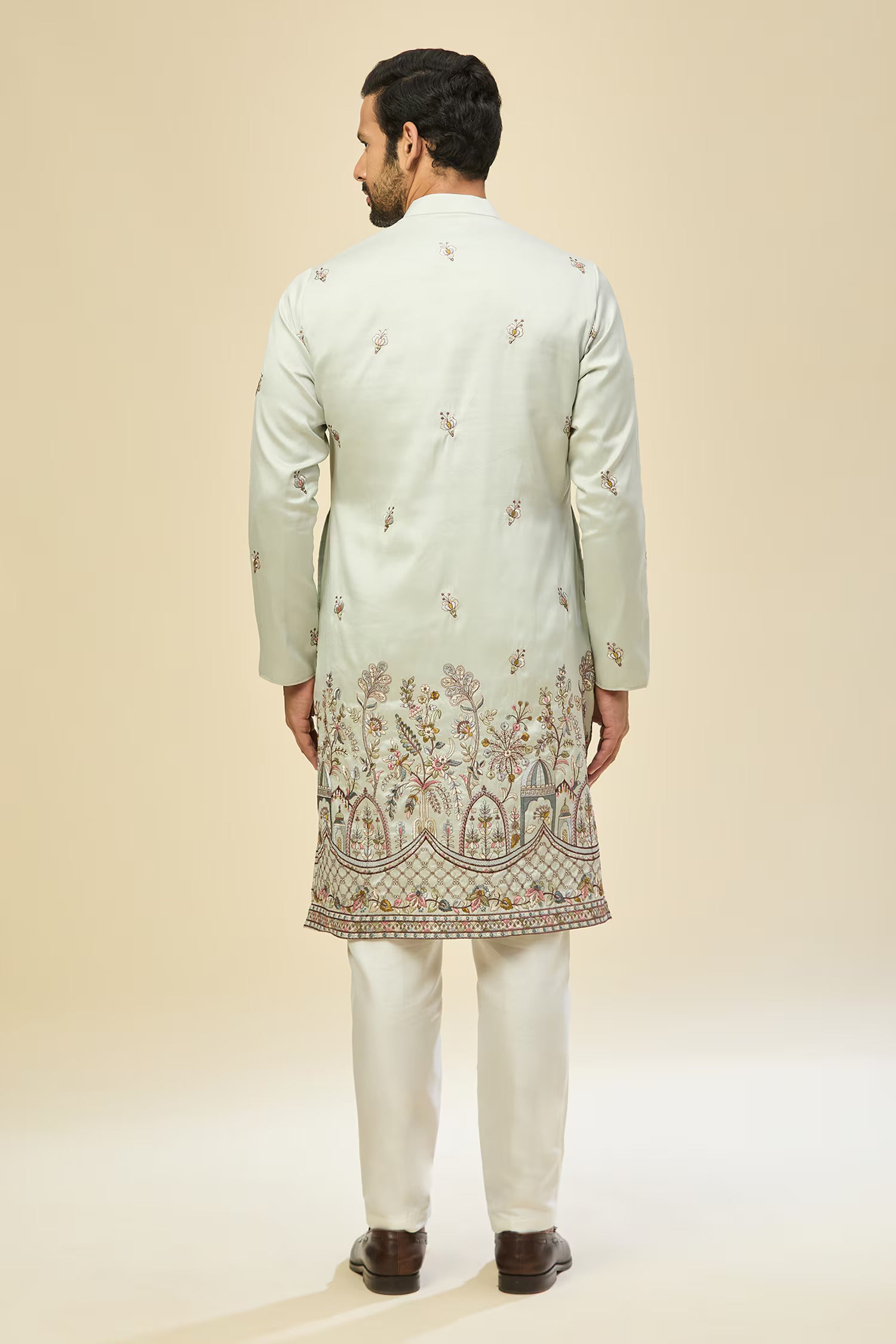 Sky Blue Embroidered Kurta Set