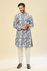Azure Blue Embroidered Kurta Set