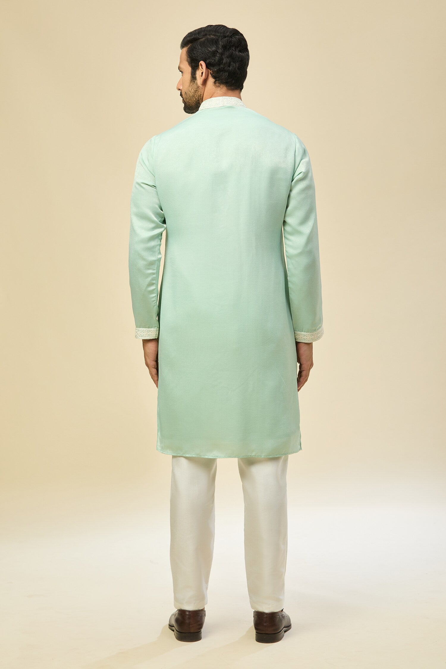Mint Blue Embroidered Kurta Set