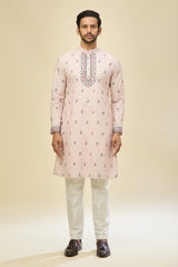 Pink Printed Kurta Set