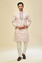 Pink Printed Kurta Set