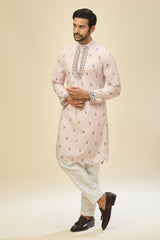 Pink Printed Kurta Set