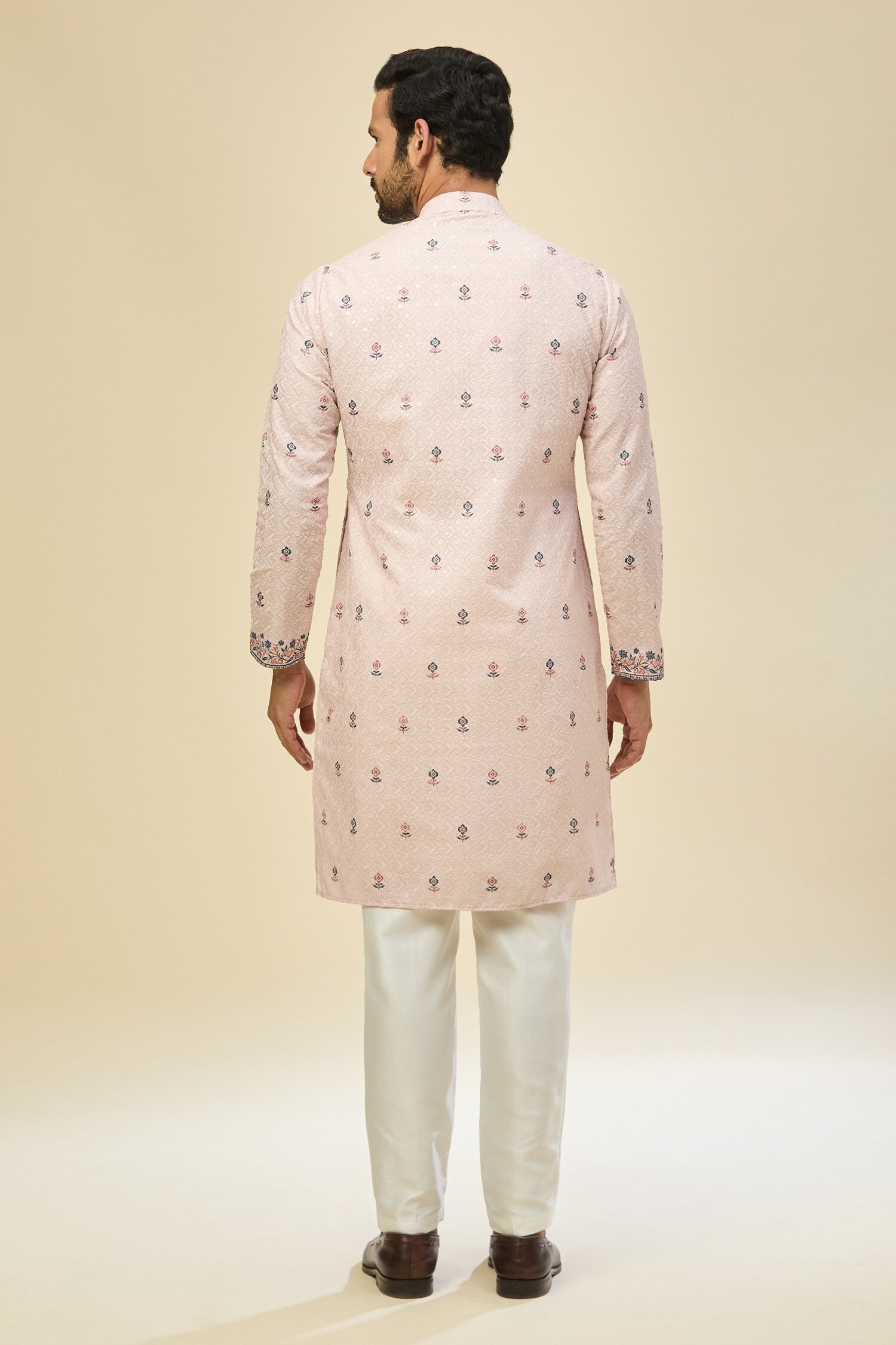 Pink Printed Kurta Set
