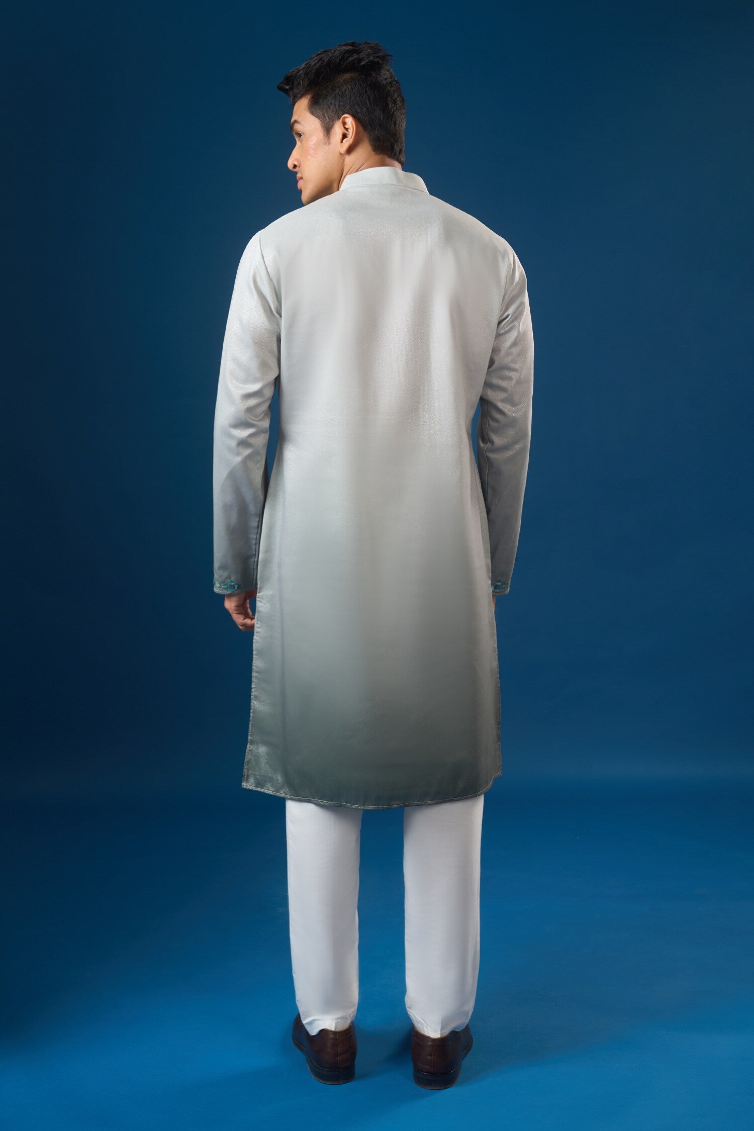 Green Ombre Kurta Set