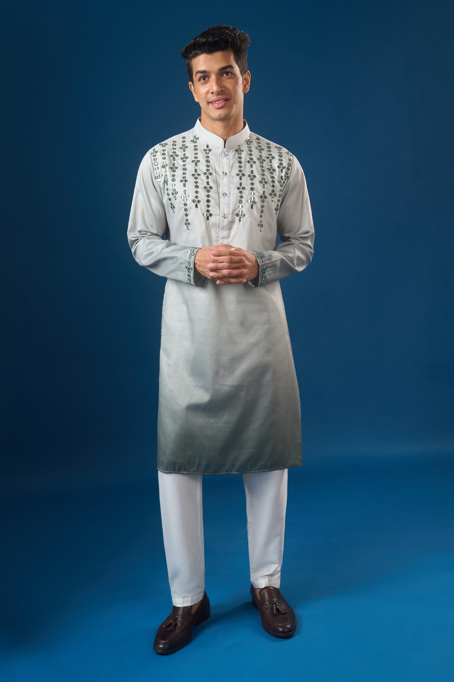 Green Ombre Kurta Set
