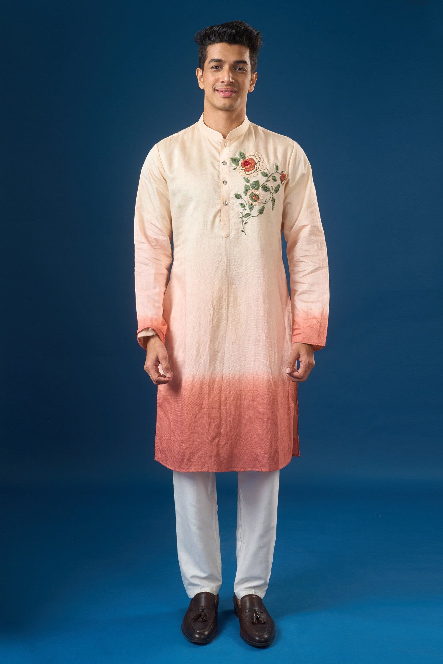 Pink Ombre Kurta Set