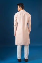 Pink Floral Printed Kurta