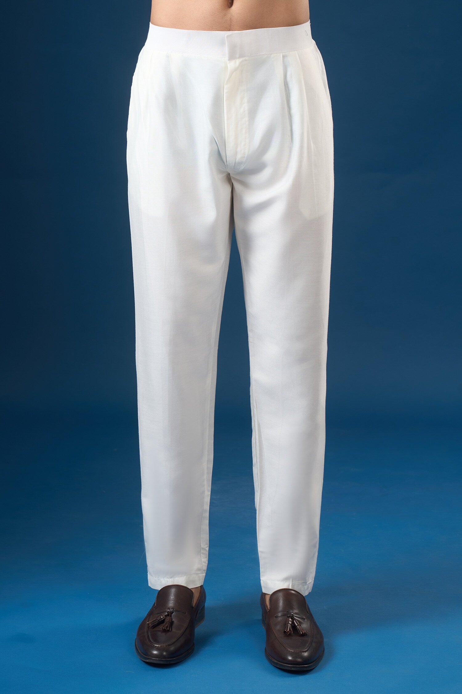 Off White Embroidered Kurta-Bundi Set