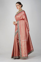 Red Pure Katan Silk Khimkhaab deisgn Banarasi Handloom Saree