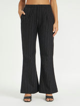 Classic Black Pinstripe Kurta Set