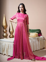 Pink Keri Anarkali Set