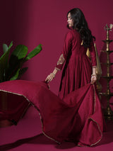 Maroon Paan Anarkali