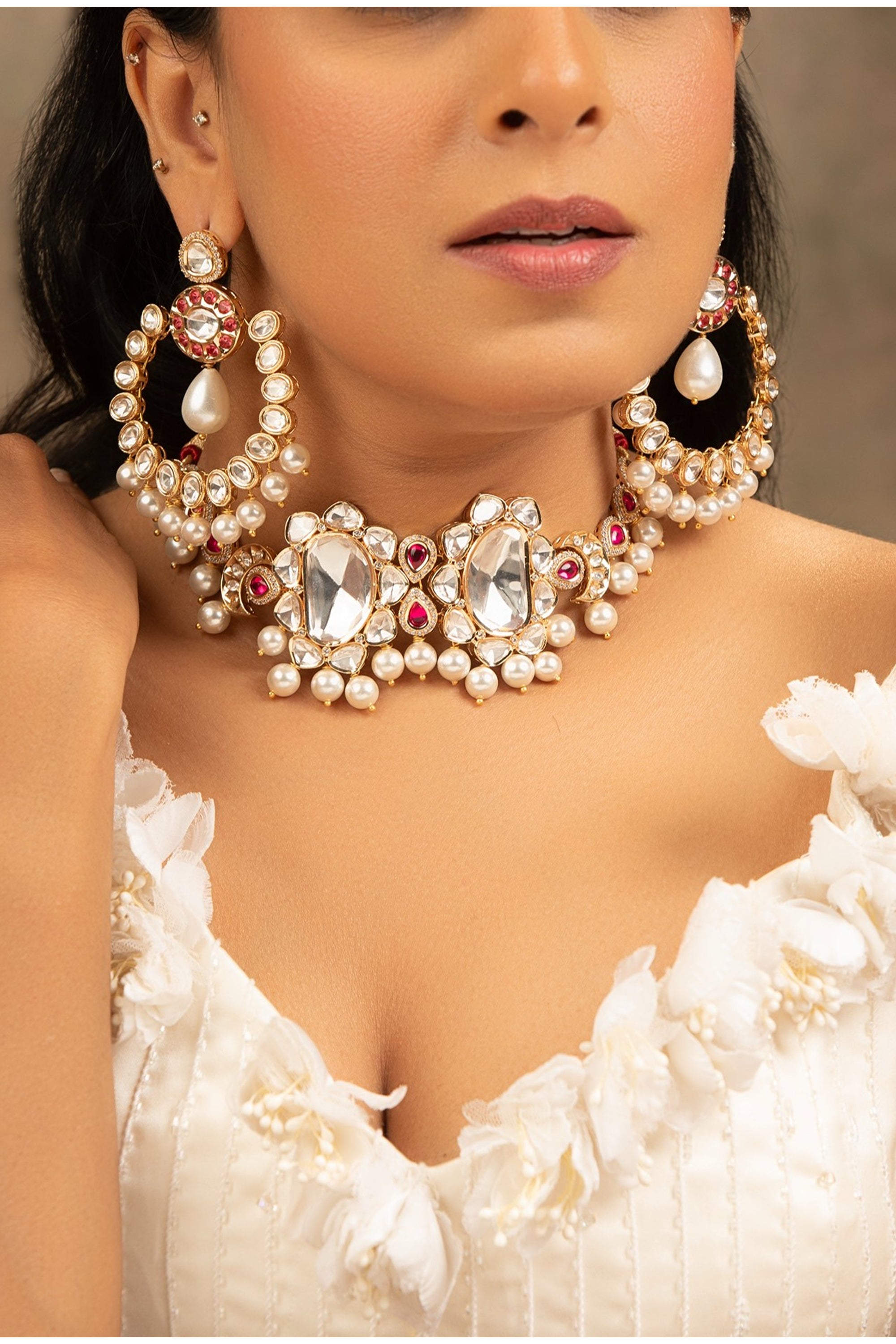 LE JIVA KUNDAN NECKLACE SET