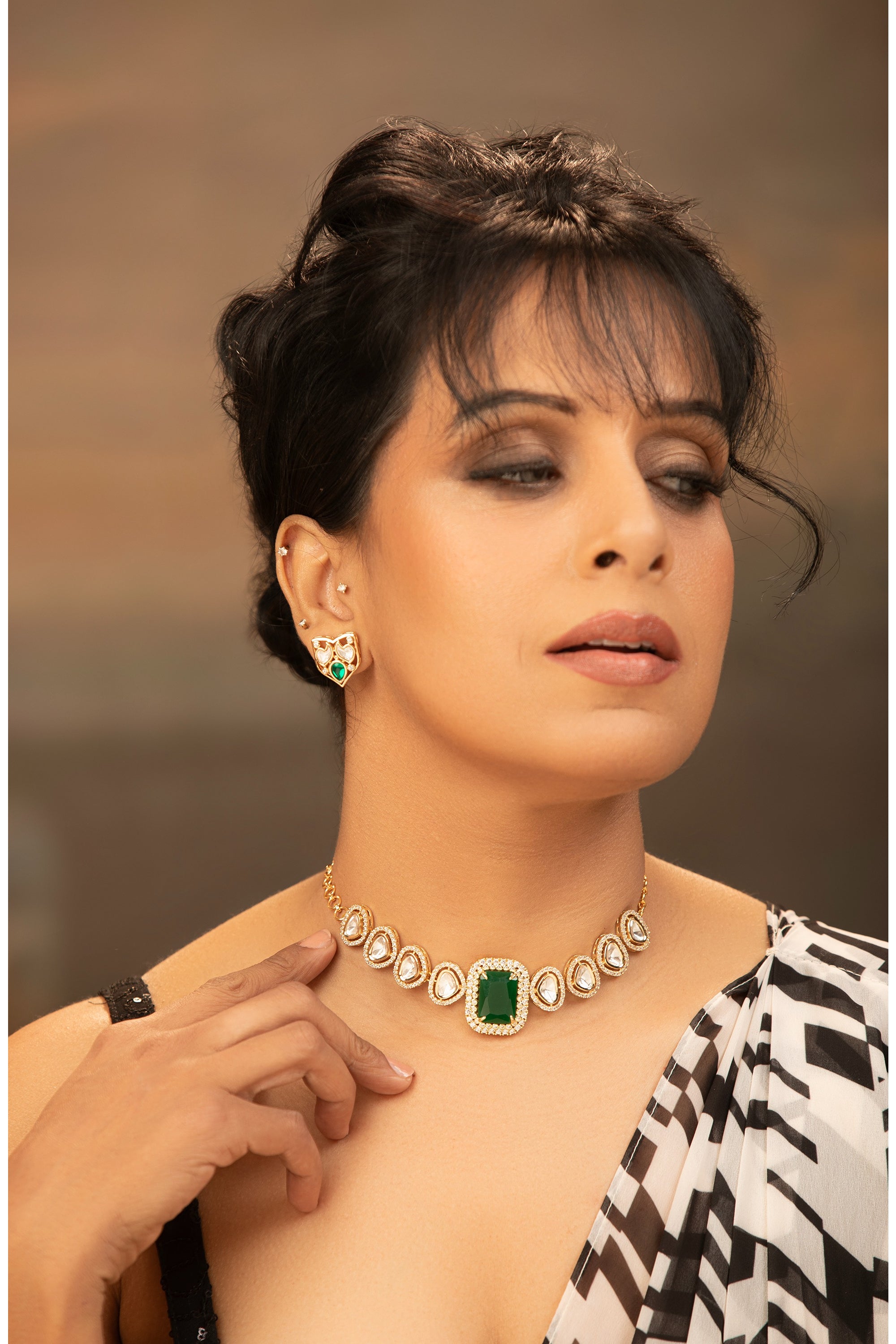 LE NANIU KUNDAN NECKLACE SET
