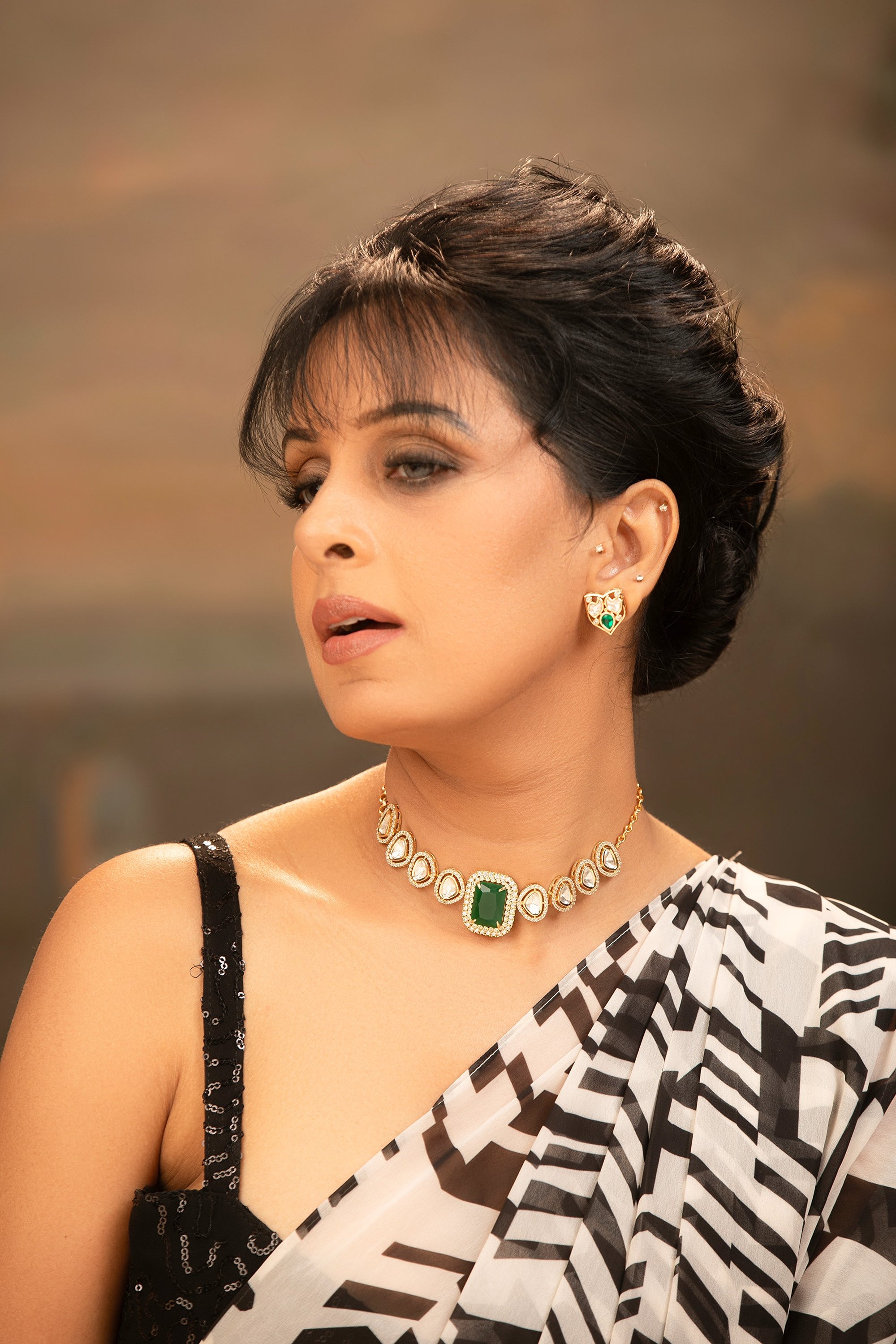 LE NANIU KUNDAN NECKLACE SET