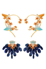 Blue Sapphire Karen Earrings